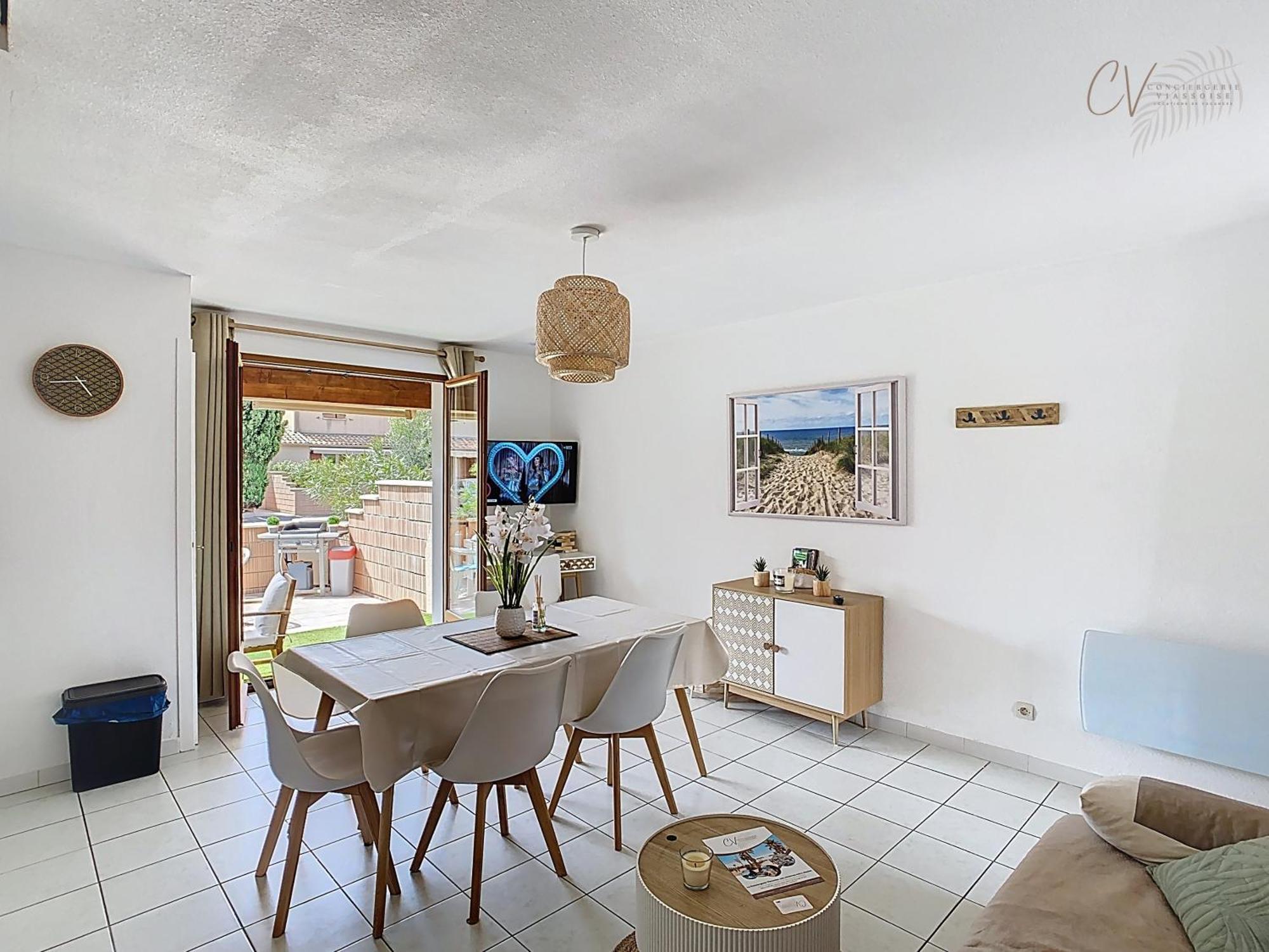Maison "Douceurs D'Ete " Maison De Vacances Bord De Mer A Vias Plage - 600M De La Plage Et Du Canal Du Midi - Piscine Residentielle, Wifi Fibre, Activites Et Loisirs Экстерьер фото