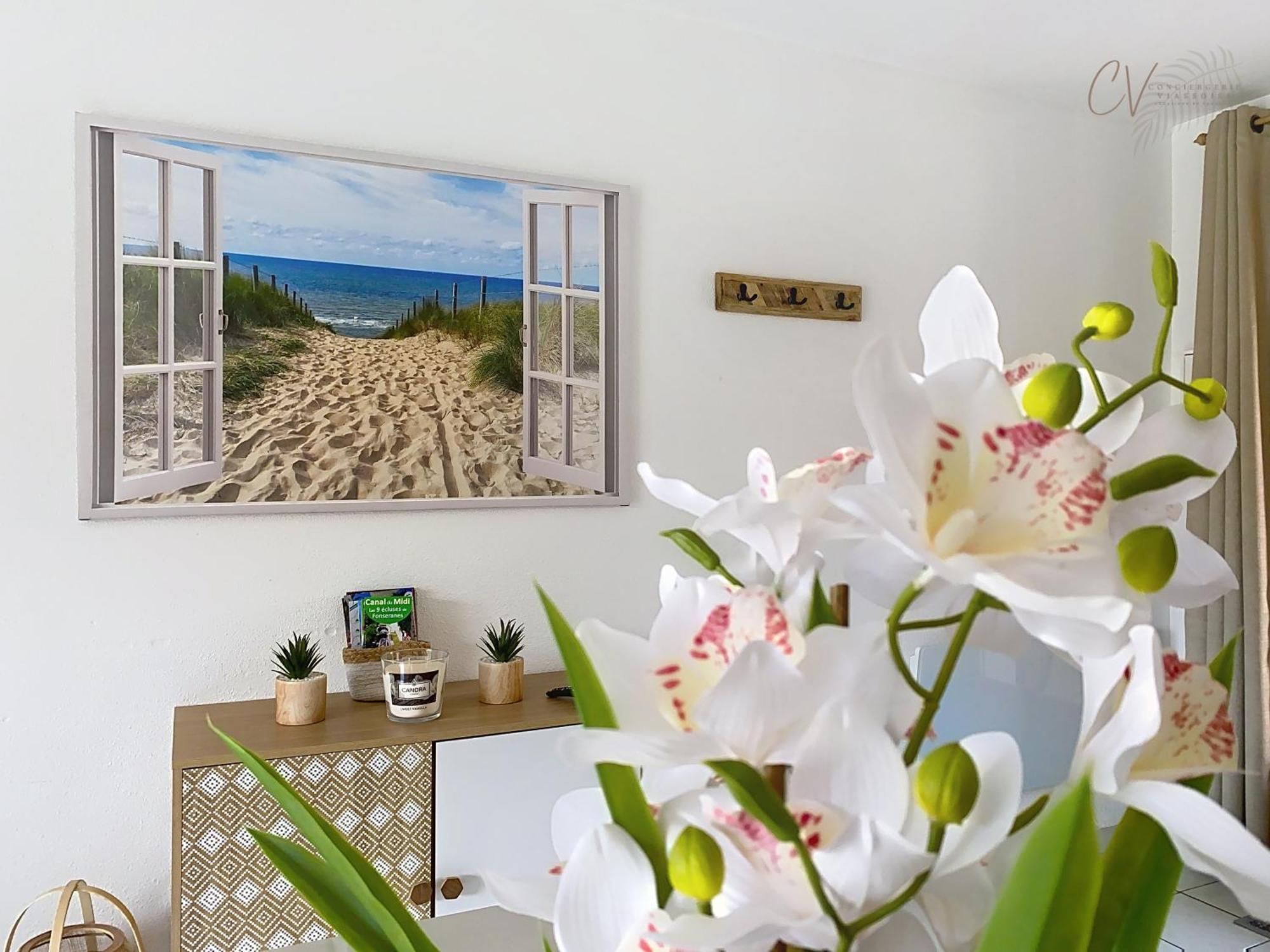 Maison "Douceurs D'Ete " Maison De Vacances Bord De Mer A Vias Plage - 600M De La Plage Et Du Canal Du Midi - Piscine Residentielle, Wifi Fibre, Activites Et Loisirs Экстерьер фото